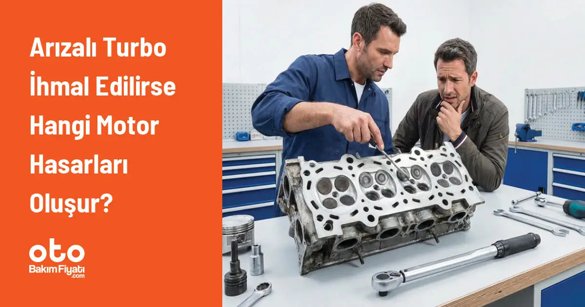 Arızalı turbo ihmal edilirse hangi motor hasarları oluşur?