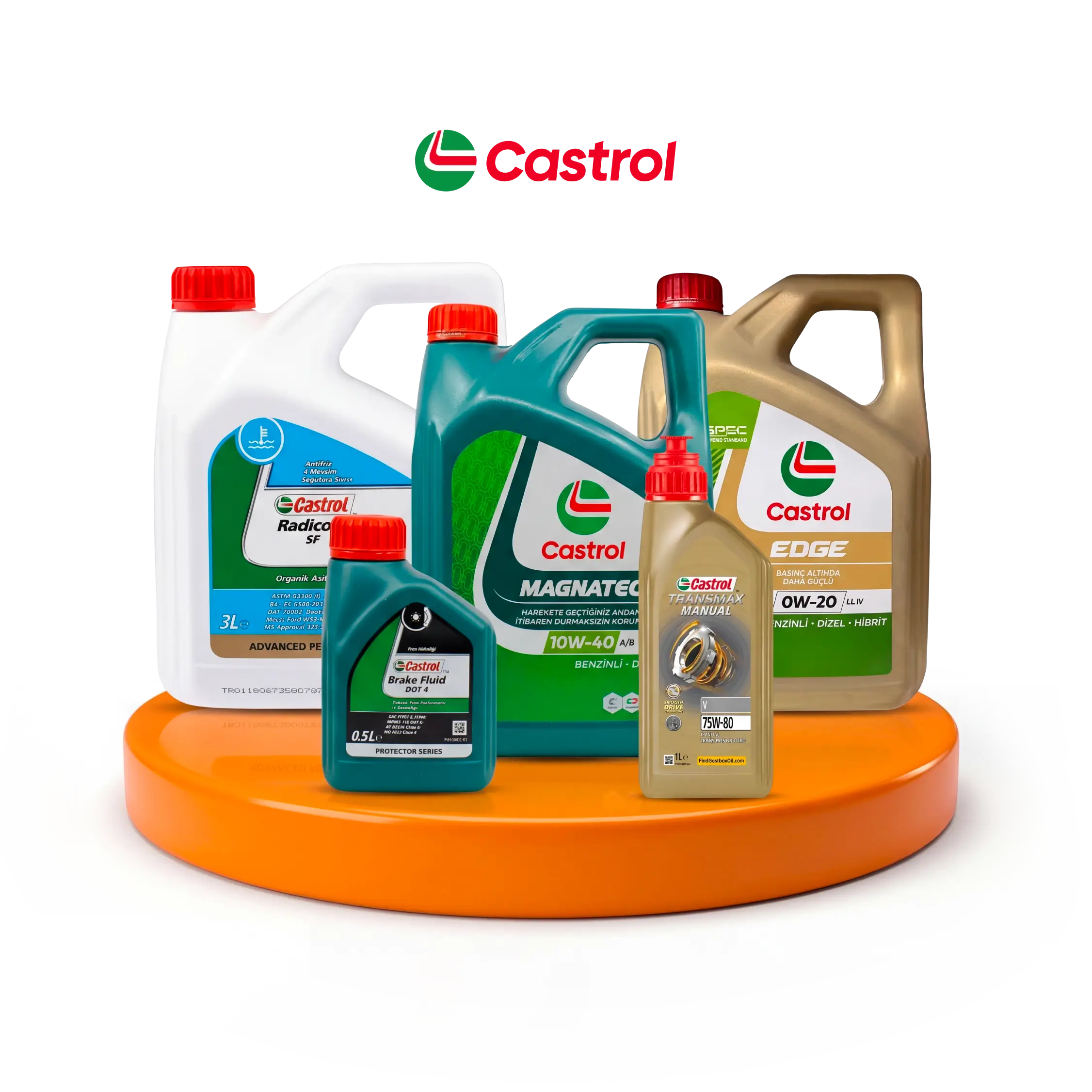 Dünya lideri Castrol motor yağı kullanıyoruz.